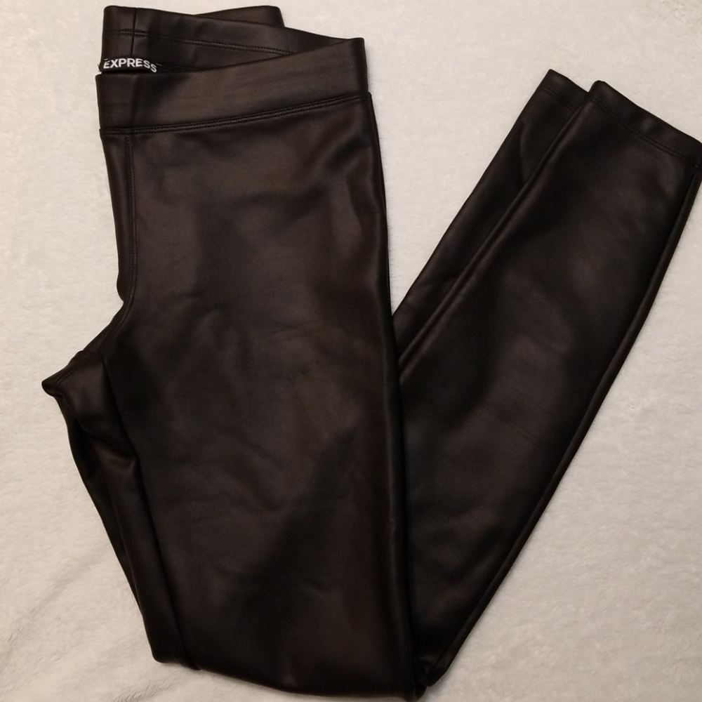 Express faux leather leggings